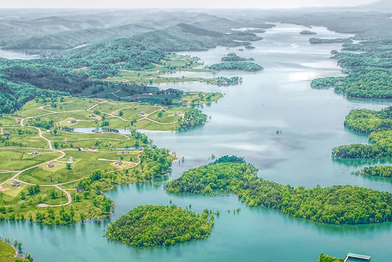 Sunset Bay Aerial Views on Norris Lake